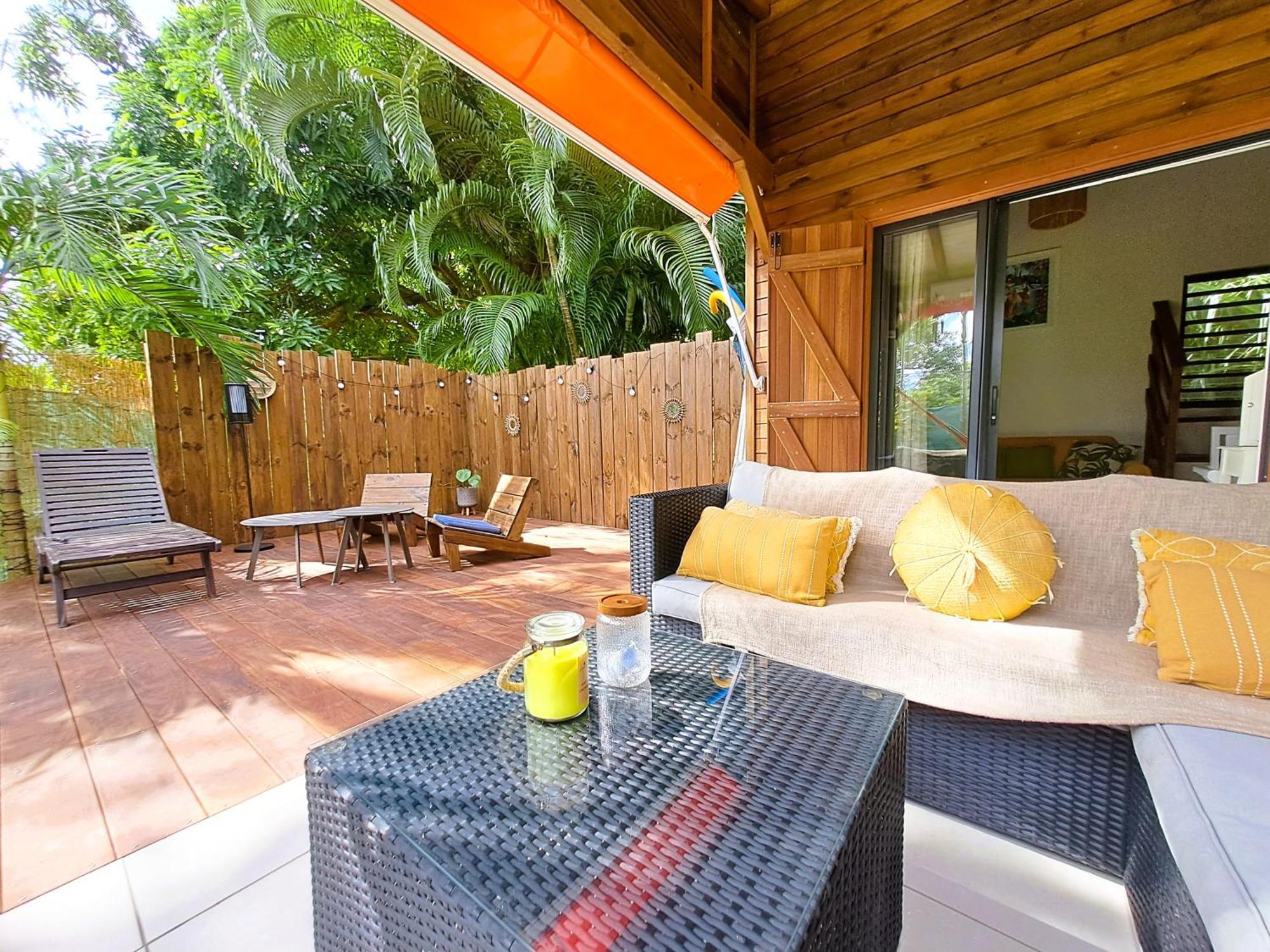 Yuka Lodge - Bungalow Prive Avec Jardin En Pleine Nature Sainte-Anne  Buitenkant foto