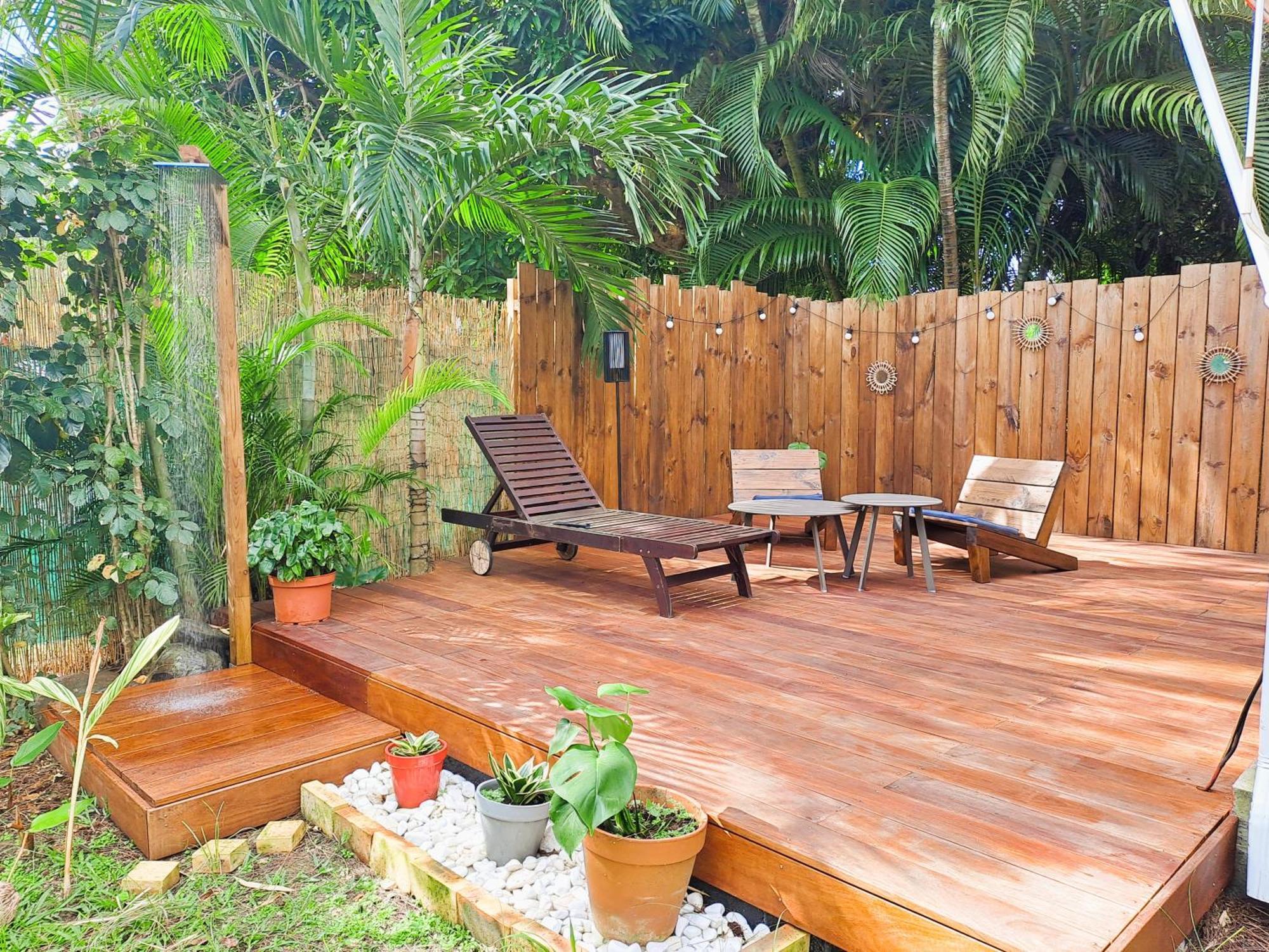 Yuka Lodge - Bungalow Prive Avec Jardin En Pleine Nature Sainte-Anne  Buitenkant foto